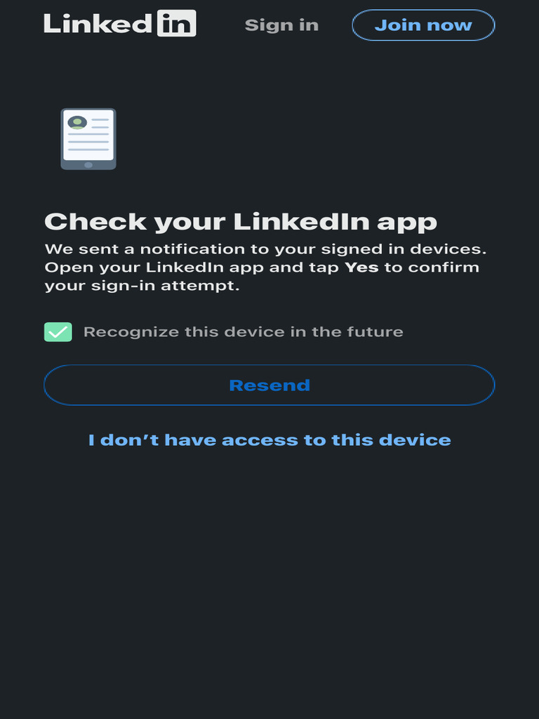 Confirm LinkedIn Sign-In Attempt | PDF