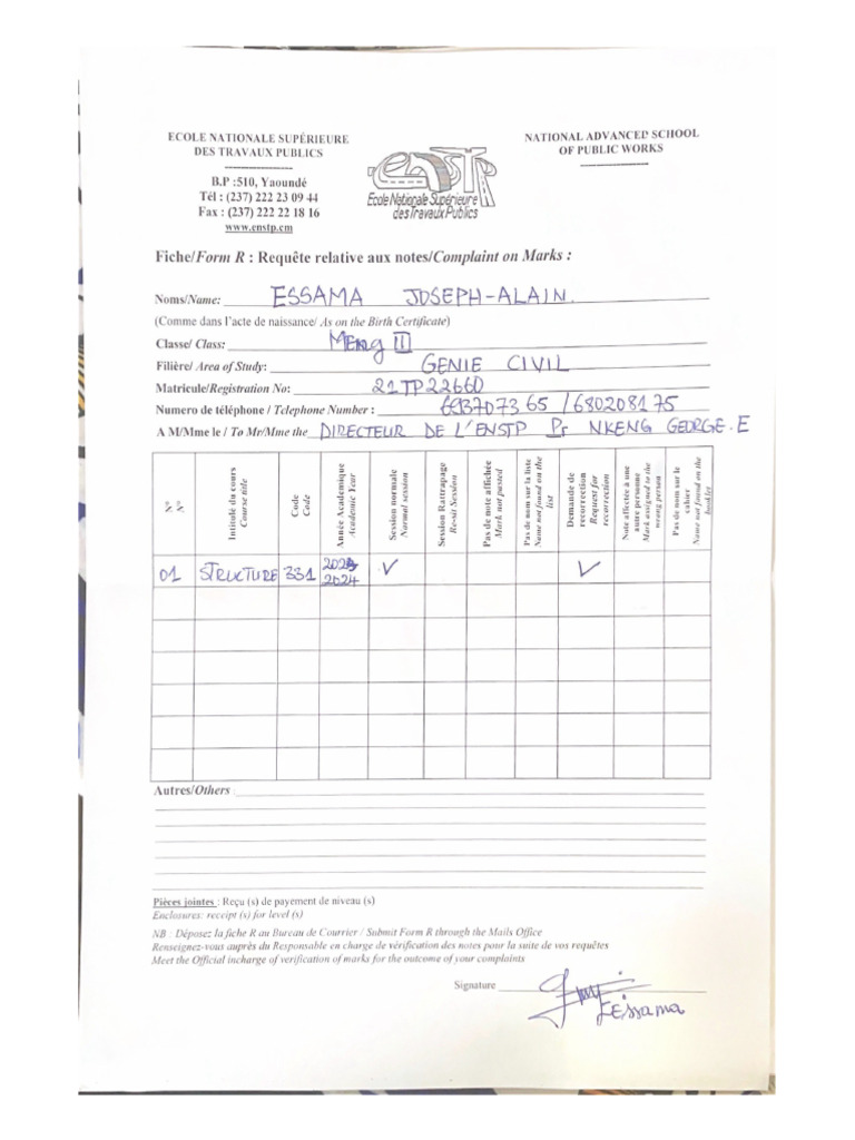 Essama Joseph Alain | PDF