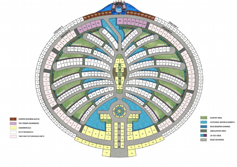 Palm. Jumeirah. Layout. | PDF