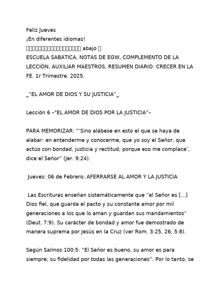 Amor y Justicia en la Fe Cristiana | PDF | Amor | Cristo (título)