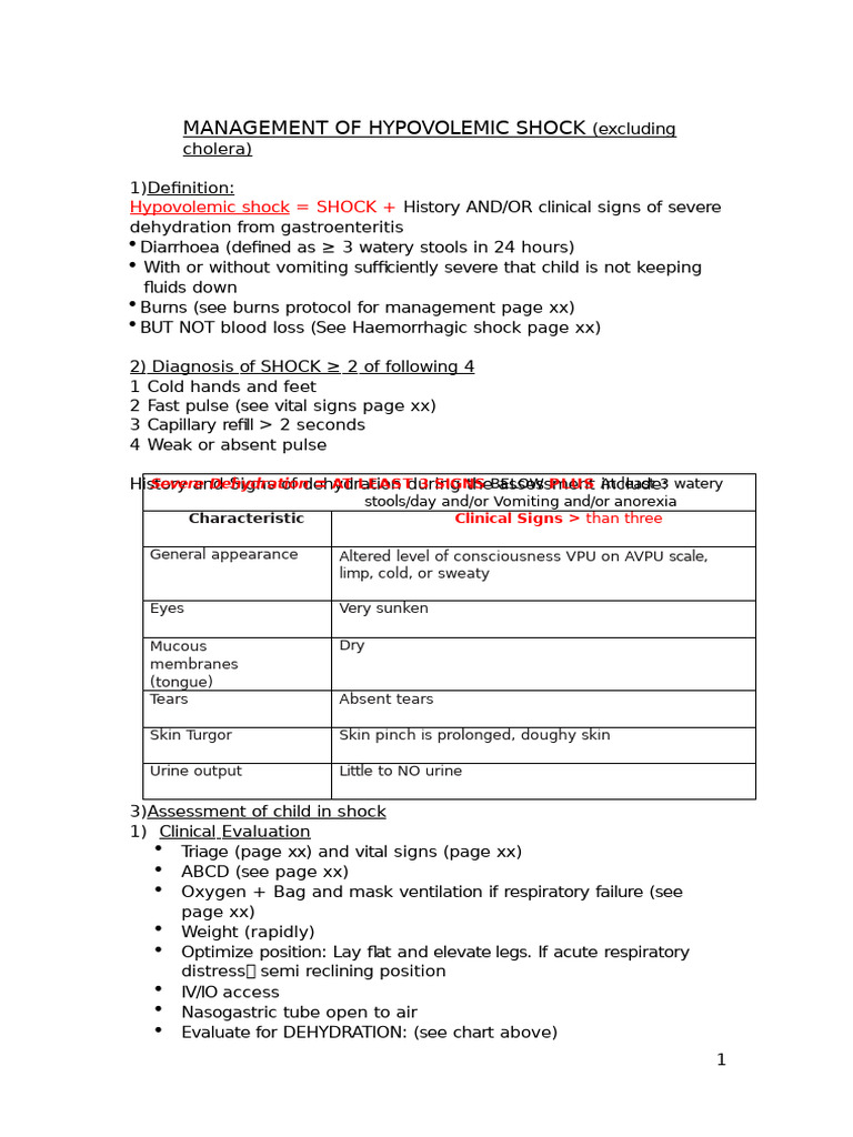 03.d.08 Shock - Hypovolemic Shock Text - 18!6!14 | PDF | Shock ...