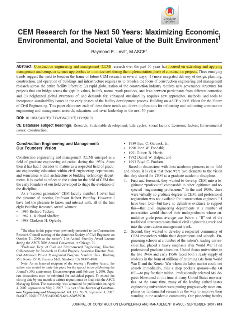 Future Trends in Construction Management | PDF | Engineering | Computer ...