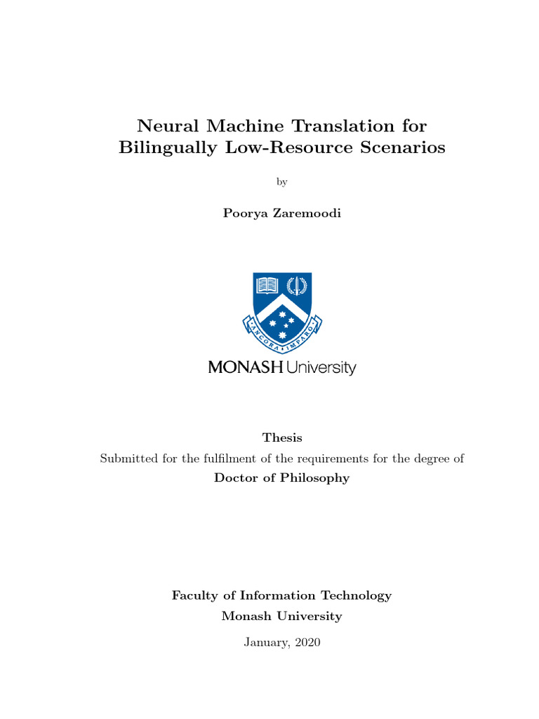 Neural Machine Translation in Low-Resource Settings | PDF | Deep ...