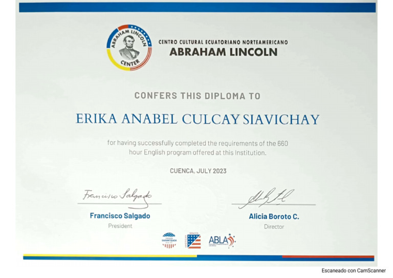 Abraham Lincoln Diploma | PDF