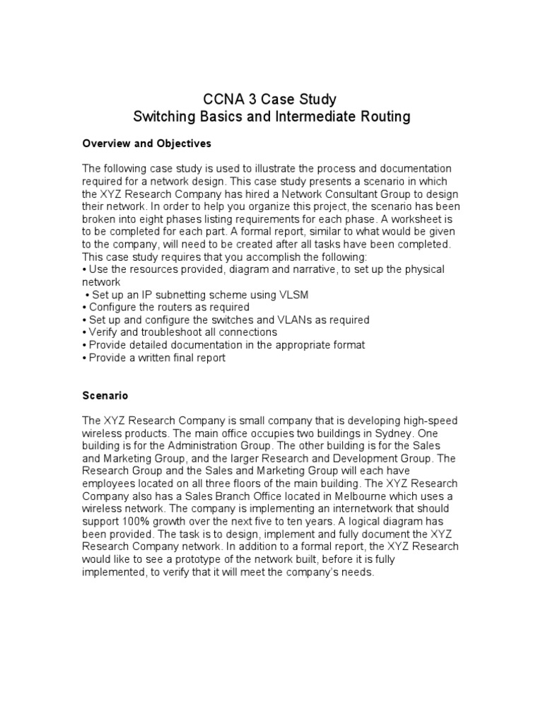 Semester 3 Case Study With Wireless-1 | PDF | Computer Network ...