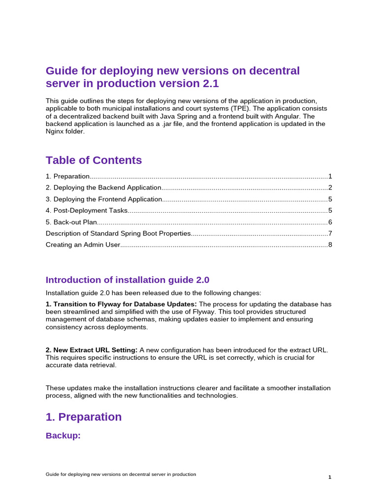 Guide For Deploying New Versions On Decentral Server in Production 2.1 ...