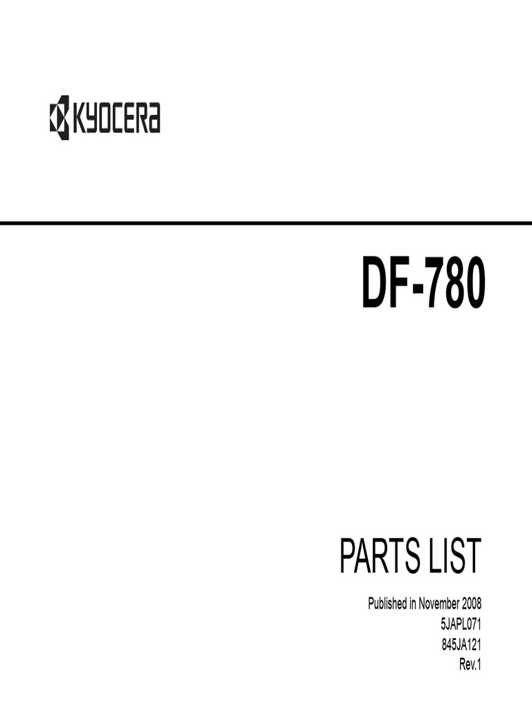 DF-780 Parts List and Descriptions | PDF | Manufactured Goods ...