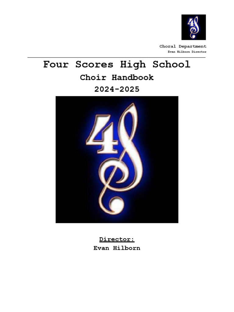 Choir Handbook Pdf Choir Audition