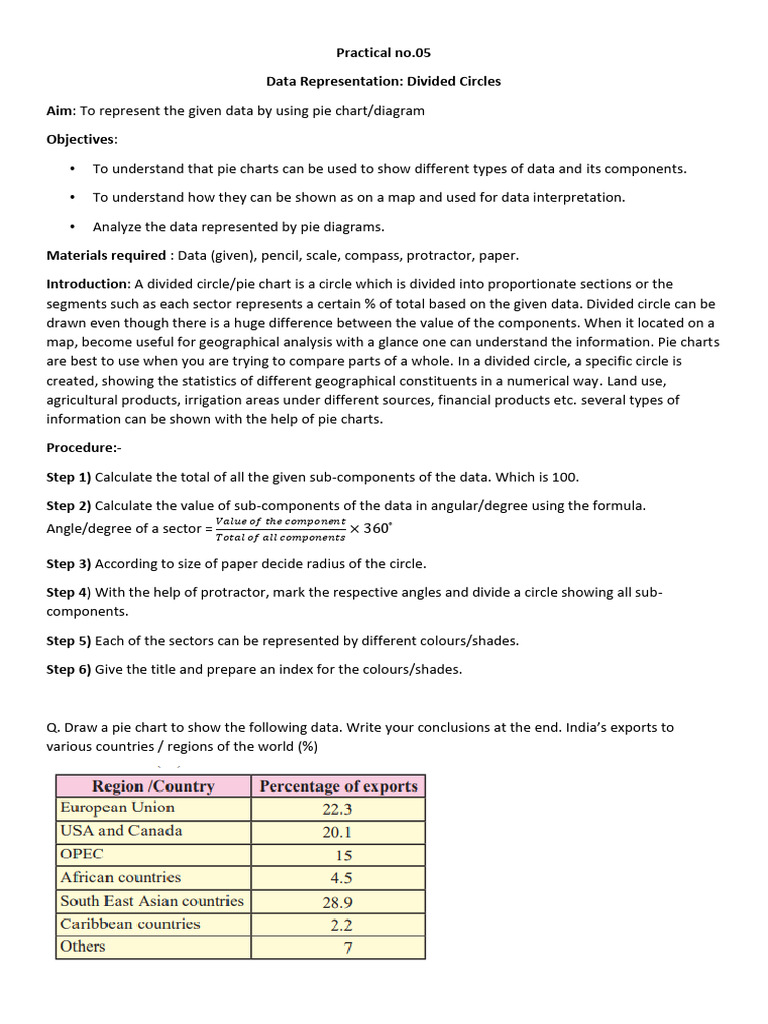 Proportional Divided Circles in Geography | PDF | Pie Chart | Circle
