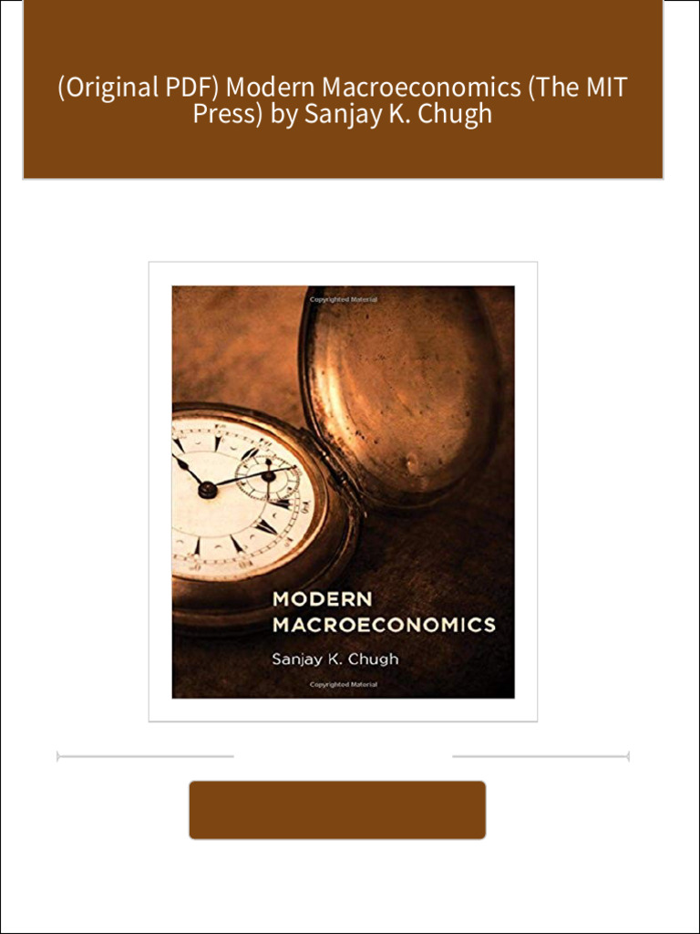 Instant download (Original PDF) Modern Macroeconomics (The