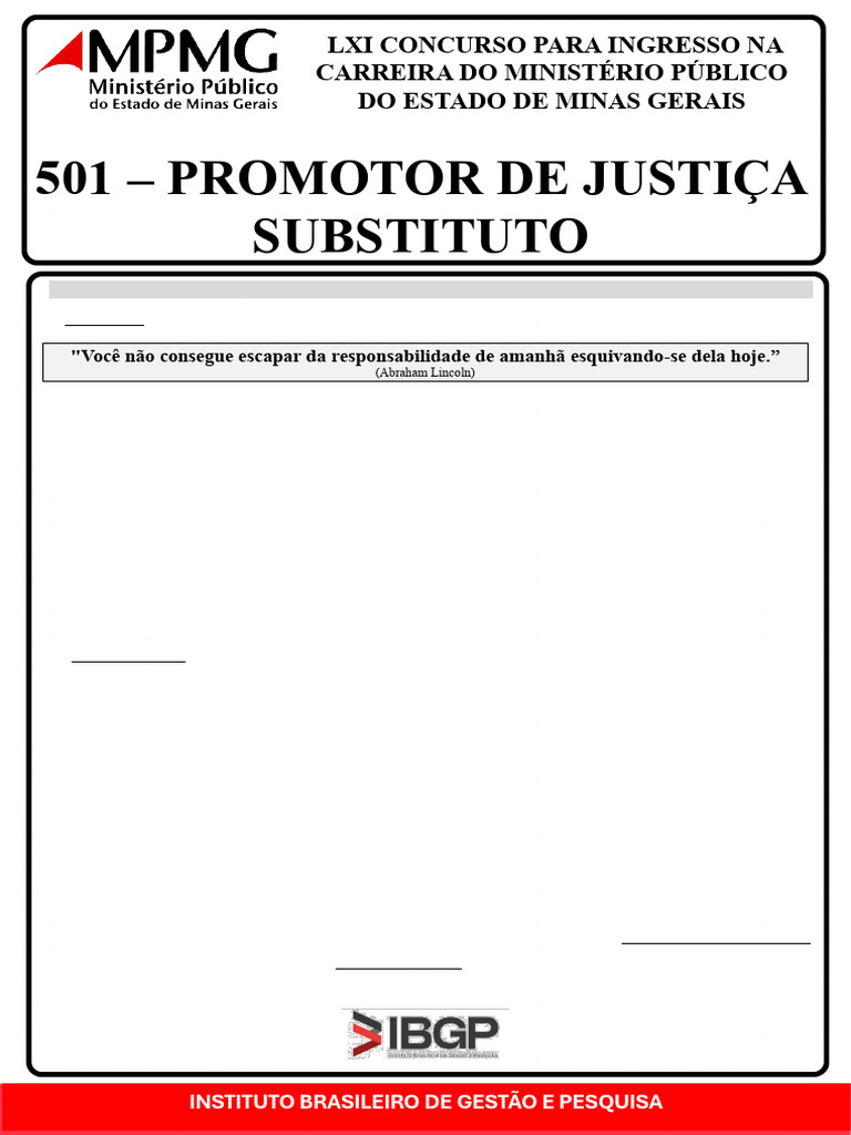 Provas e Orientações para Promotor de Justiça | PDF | Crimes | Crime e ...