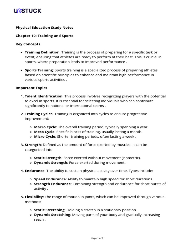 Sports Training Concepts and Methods | PDF | Endurance | Physical Fitness