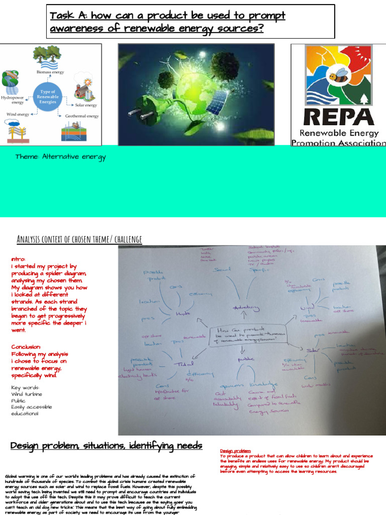 GCSE D&T - Product Design - 66 Marks - Summer 2023 - Portfolio | PDF ...