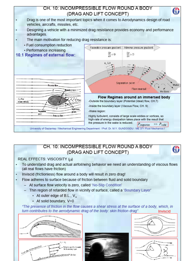 Incompressible Flow Dynamics | PDF | Drag (Physics) | Fluid Dynamics