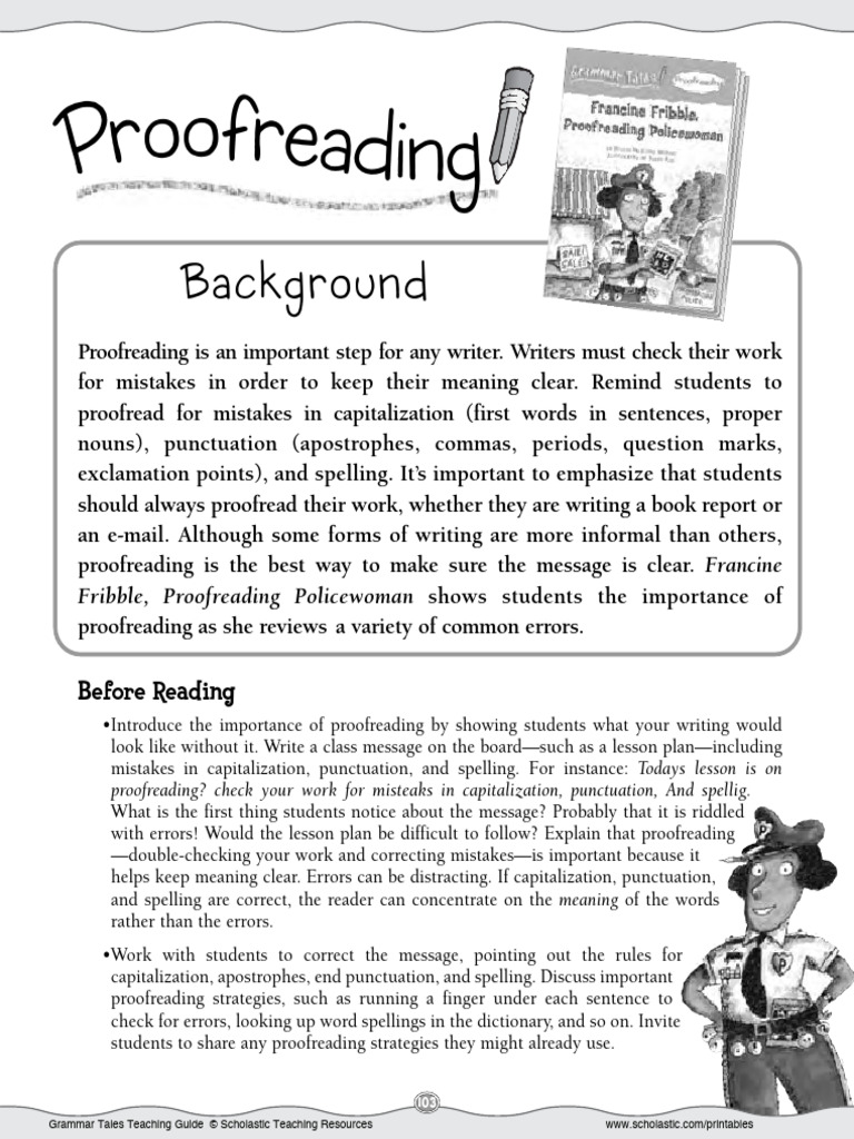 Importance of Proofreading for Students | PDF | Proofreading | Punctuation