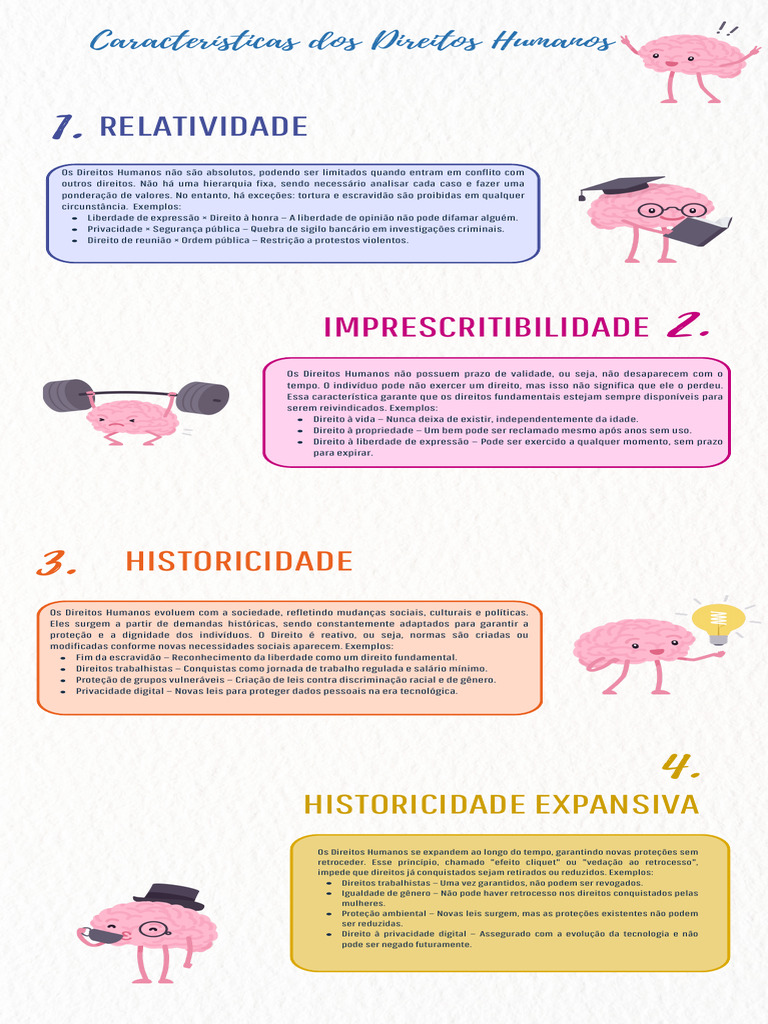 Características e Princípios dos Direitos Humanos | PDF | Liberdade de ...