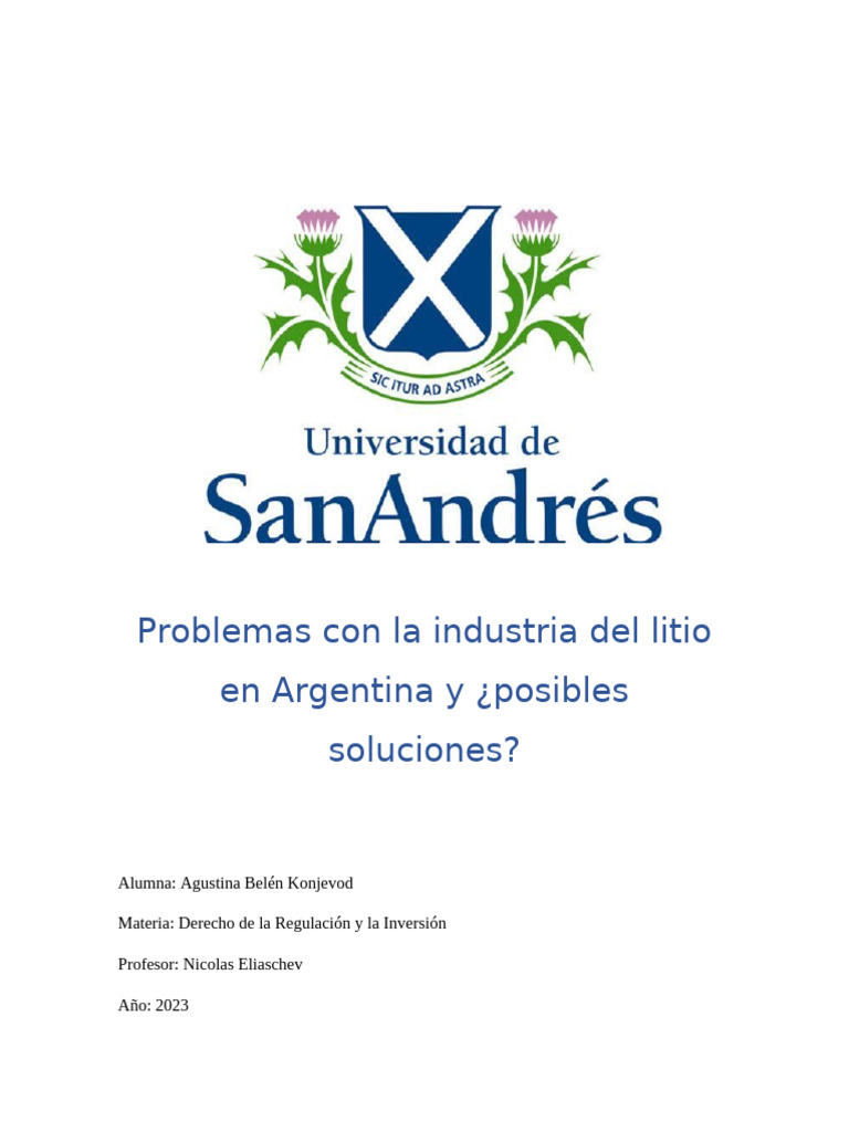 Desafíos y Soluciones en la Industria del Litio en Argentina | PDF ...