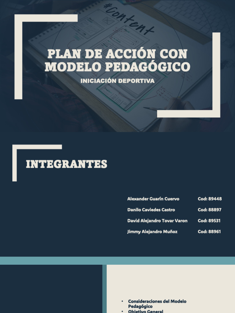 Plan de Acción Con Modelo Pedagógico AGC | PDF | Presupuesto | Aprendizaje