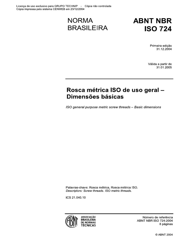 Iso 724 | PDF