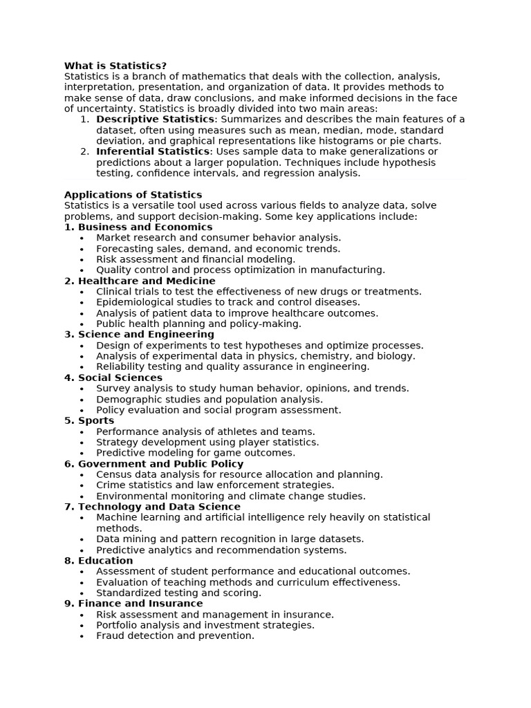 WHAT IS STATISTICS DEFINITION AND EXAMPLE visual data 5