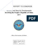 Pentagon Report On China Military 2011