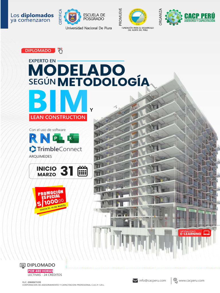 Diplomado en Modelado BIM y Lean Construction | PDF | Autodesk Revit ...