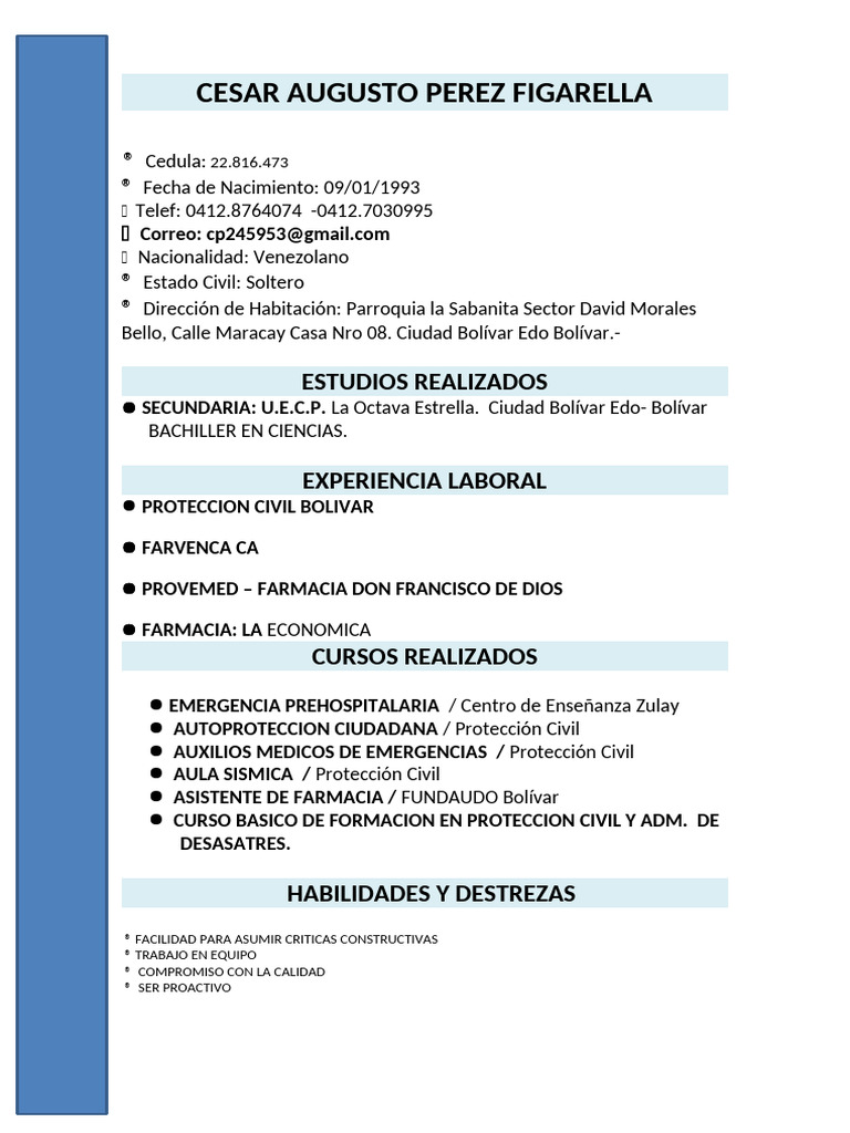 Cesar Augusto Perez Figarela | PDF