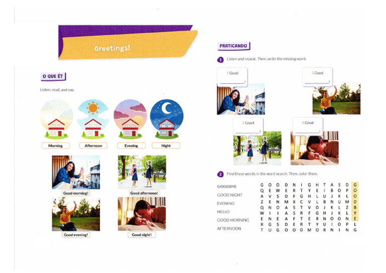 Greetings 3° Ano | PDF