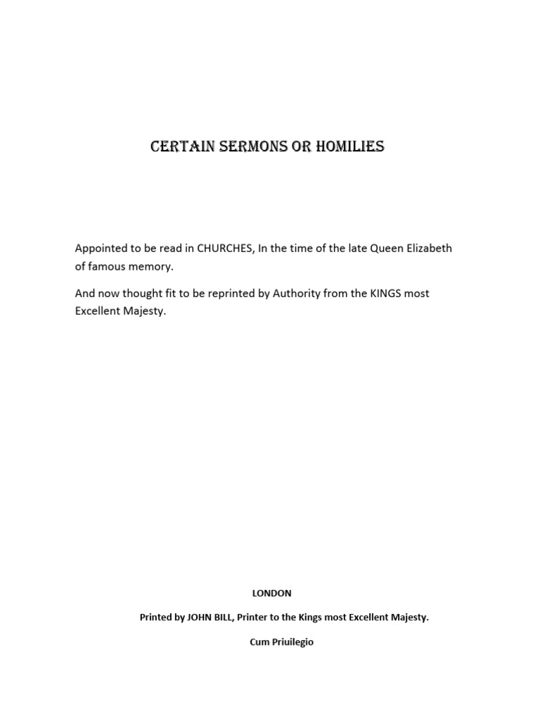 Book of Homilies for Church Readings | PDF | Justification (Theology ...