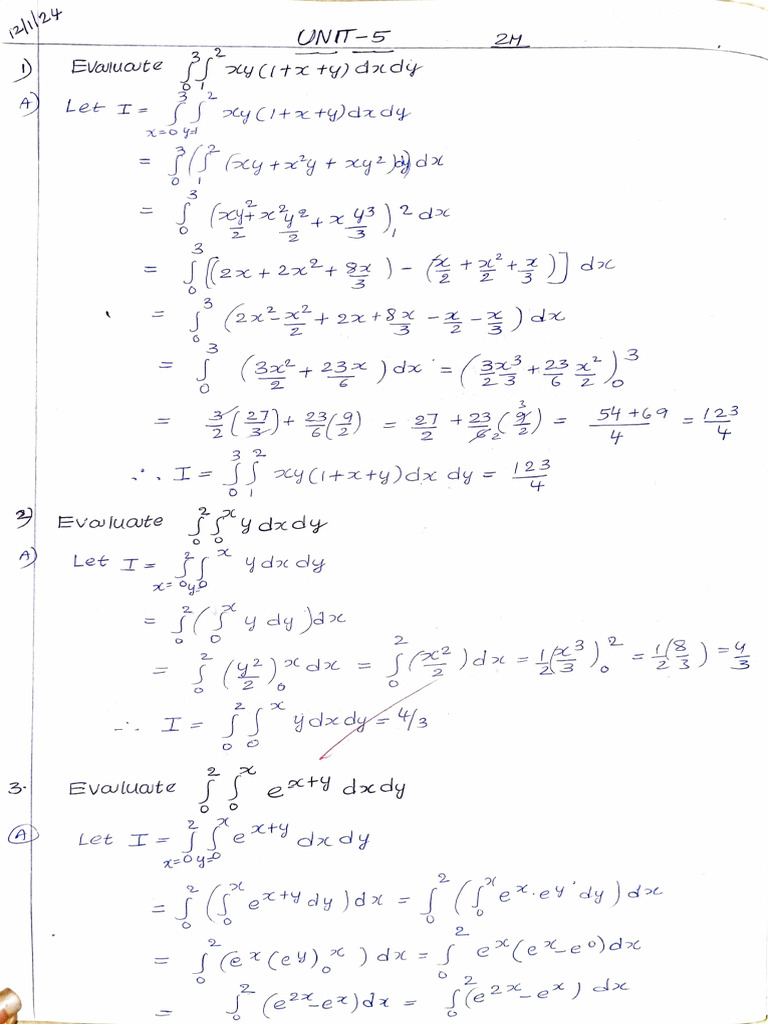 Evaluate Double Integrals and Volumes | PDF