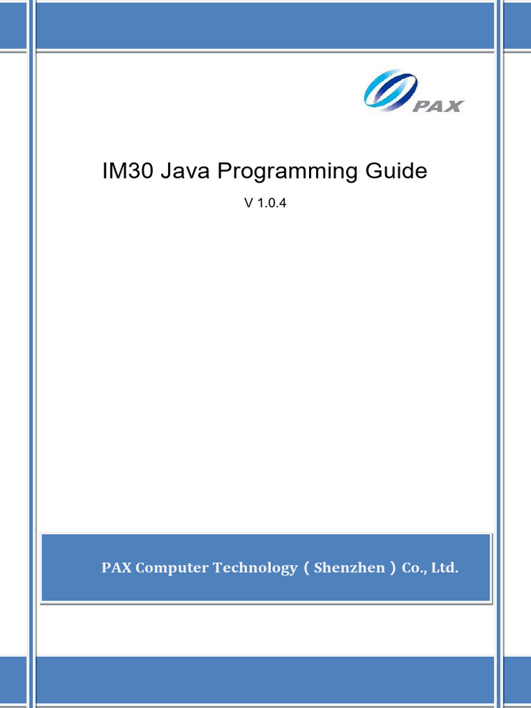 IM30 Java Programming Guide Overview | PDF | Computing | Computer ...