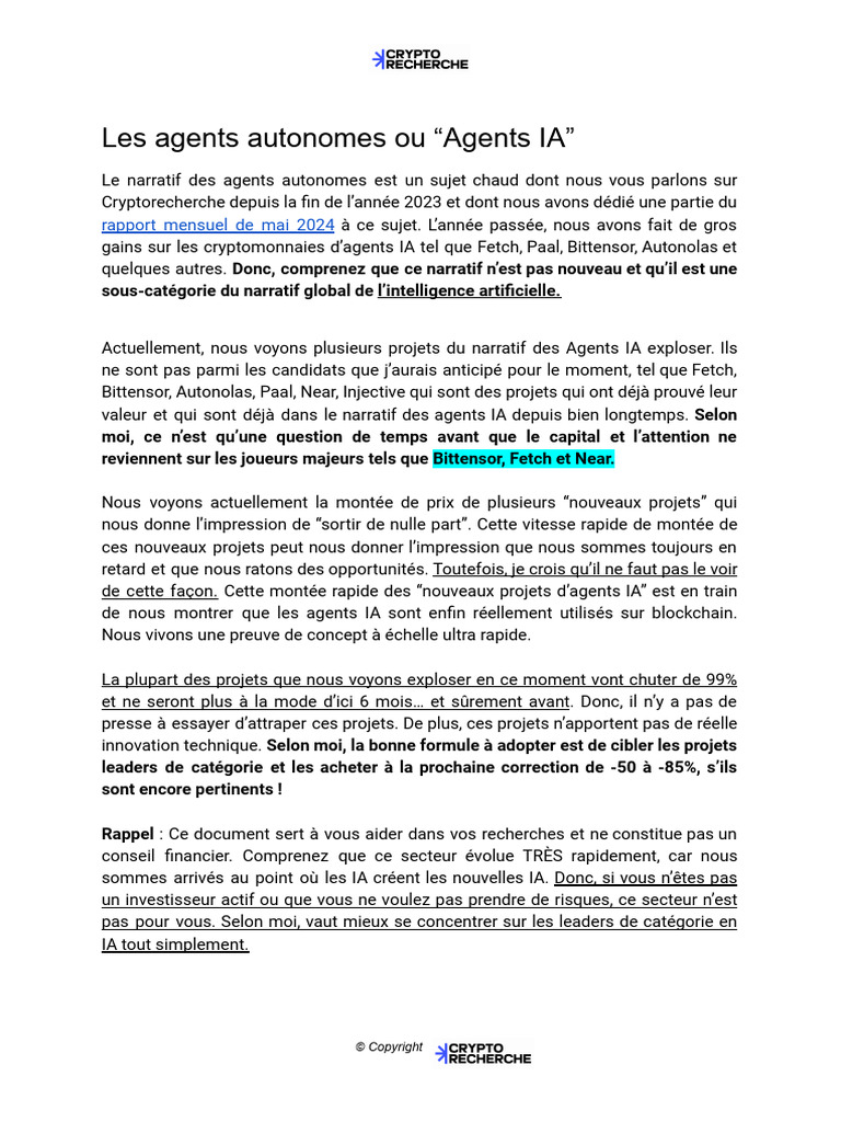 Répertoire des agents autonomes IA | PDF | Intelligence artificielle ...