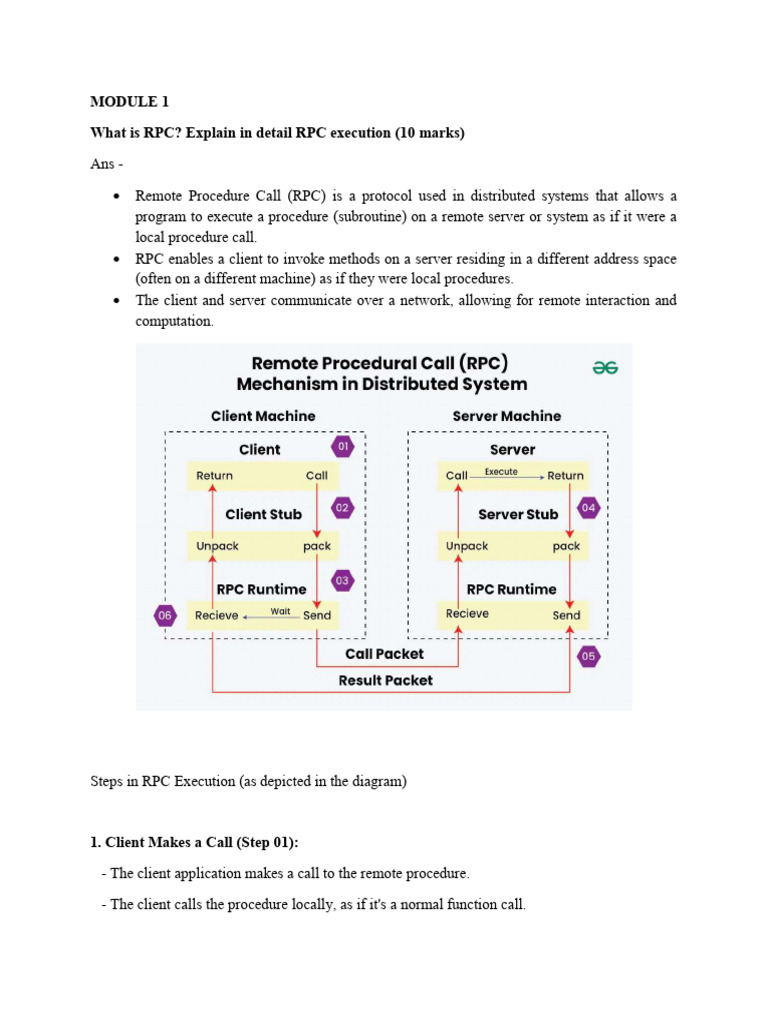 Understanding RPC and RMI in Distributed Systems | PDF | Multicast ...