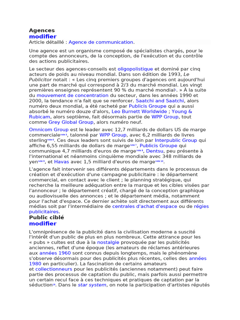 Agences de communication et publicité | PDF | Publicité