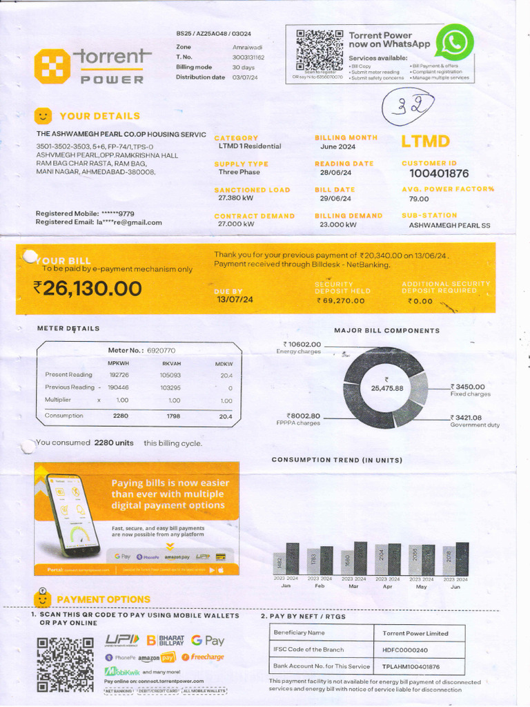 Light Bill Ashwamegh | PDF