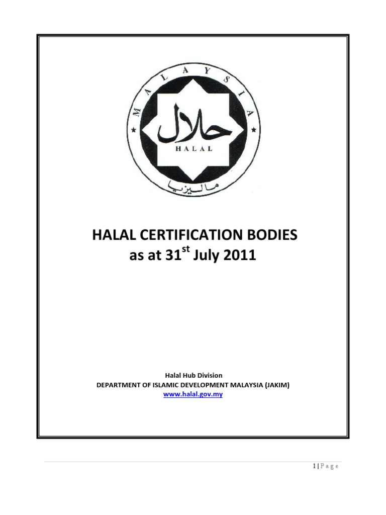 Senarai Logo Halal Yang Diiktiraf Jakim | PDF | Abrahamic Religions ...
