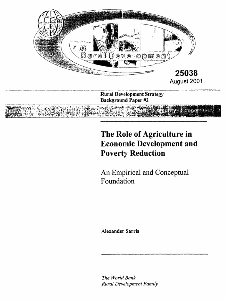 Agriculture's Role in Poverty Reduction | PDF | Economic Growth ...