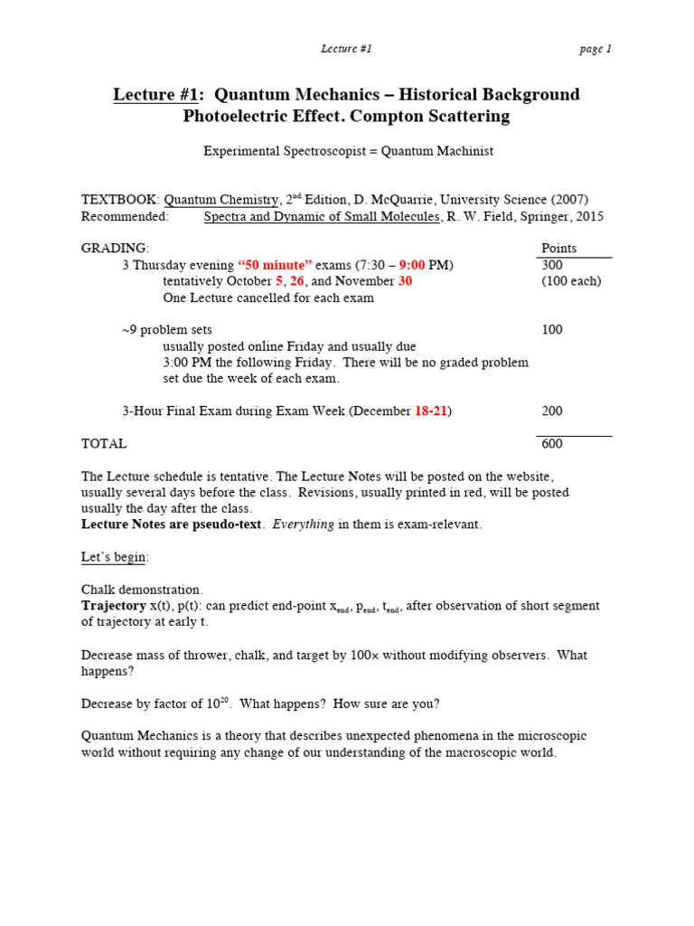 Photoelectric Effect & Compton Scattering | PDF | Light ...