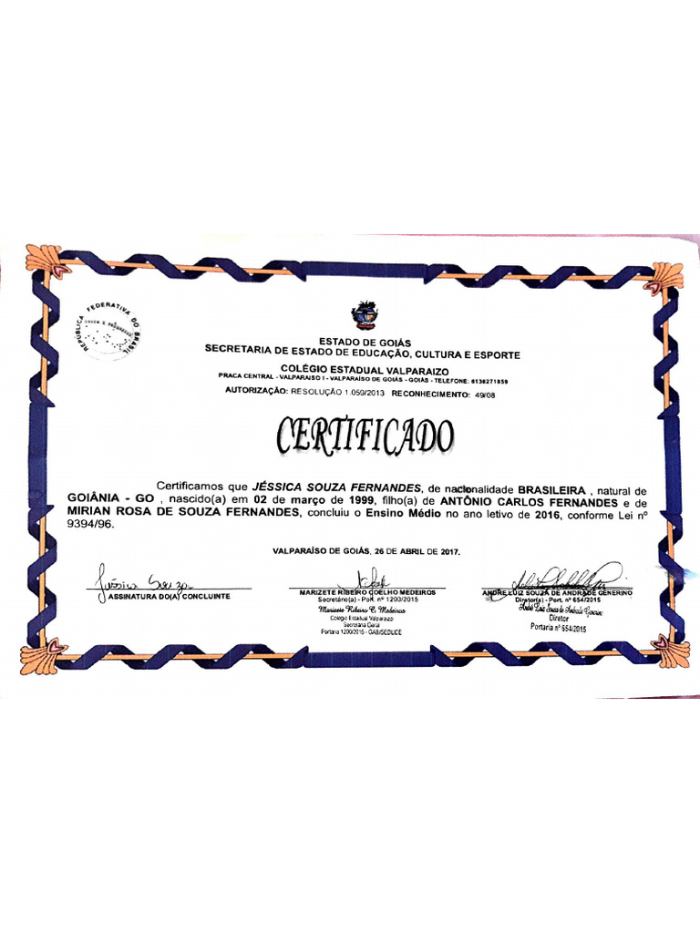 Certifica Do | PDF