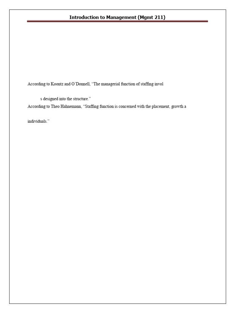 Staffing Functions Overview | PDF | Recruitment | Employment