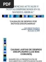 Modelo de Carta de Despido