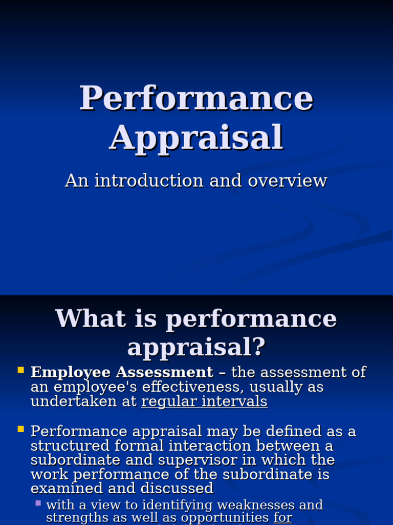 Understanding Performance Appraisal Systems | PDF | Performance ...