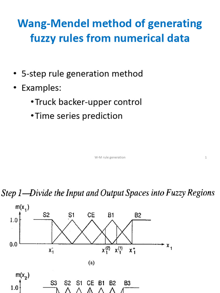 Fuzzy Rule Generation with Wang-Mendel Method | PDF | Statistical ...