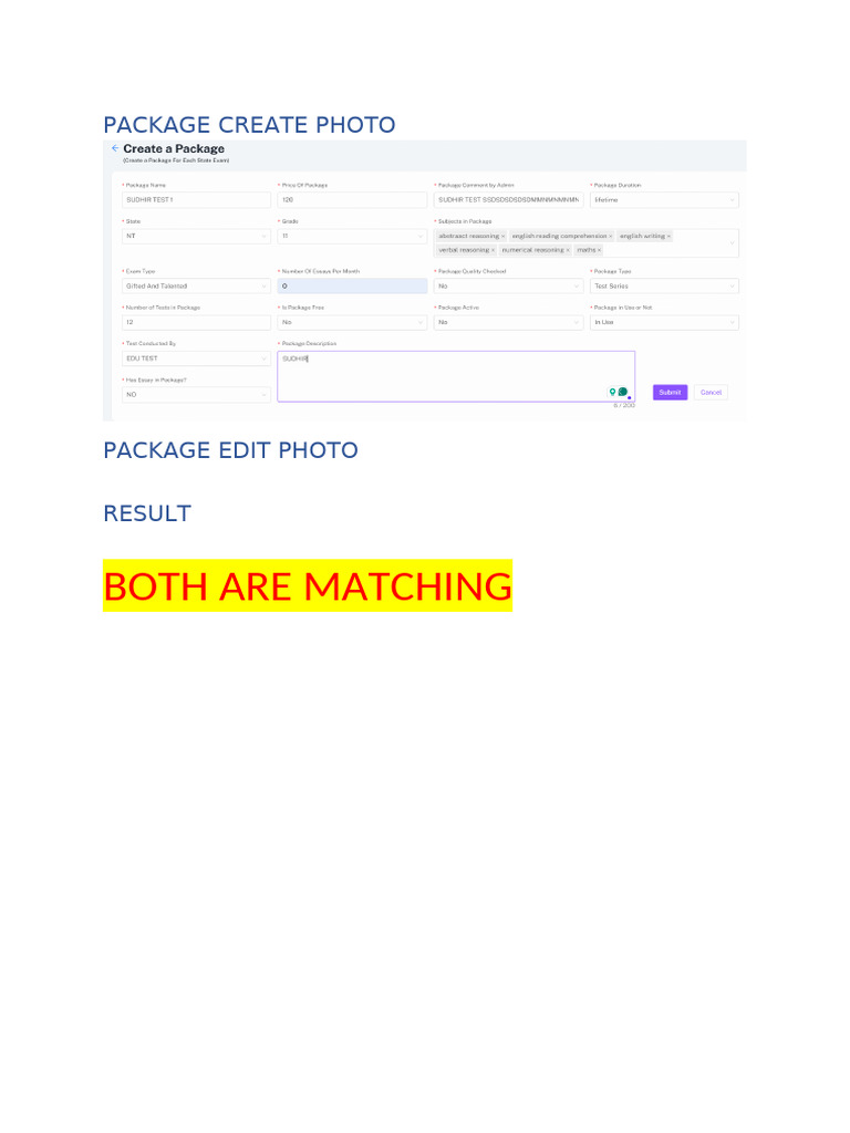 Package Create and Edit Photo | PDF