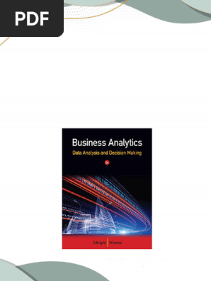 Ebook) Business Analytics: Data Analysis & Decision Making
