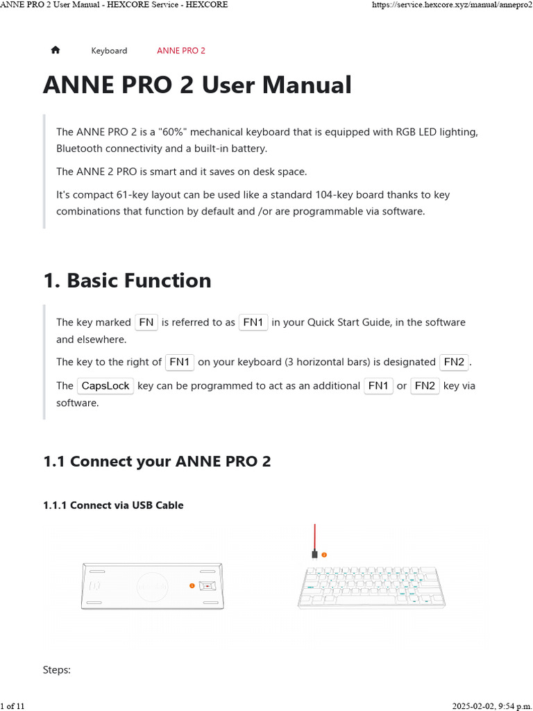 Anne Pro 2 User Manual - Hexcore Service - Hexcore | PDF | Computer ...