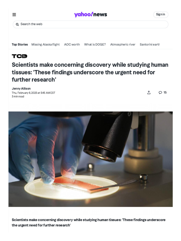 Microplastics in Human Tissues Linked to Health Risks | PDF | Plastic ...