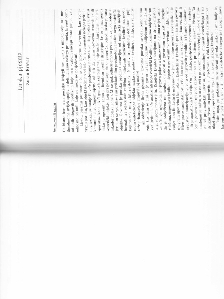 Kravar Lirska Pjesma PDF
