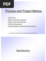 Process and Project Metrics.