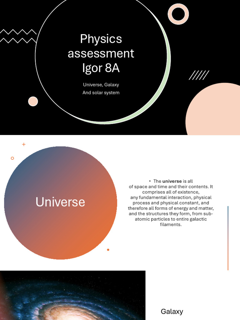 Galaxy and Solar System Overview | PDF